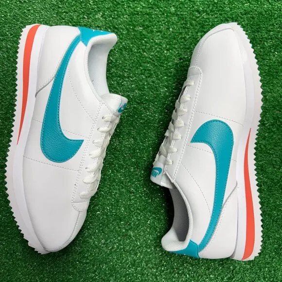 Nike Cortez Miami Dolphins Low Mens Casual Shoes White DM4044-103 VNDS Sz 7.5