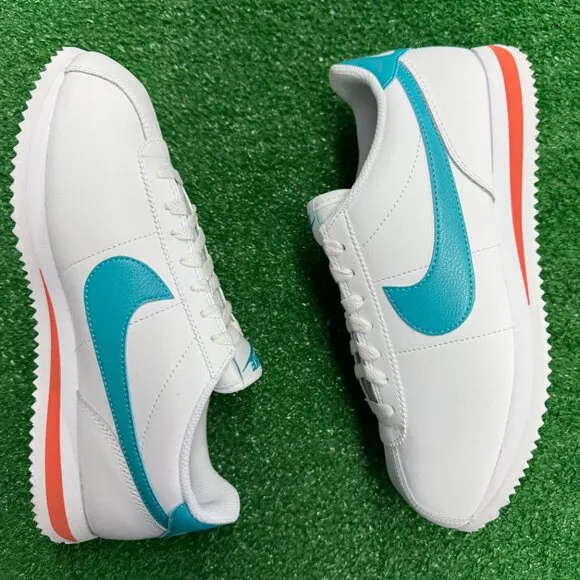 Nike Cortez Miami Dolphins Low Mens Casual Shoes White DM4044-103 VNDS Sz 7.5