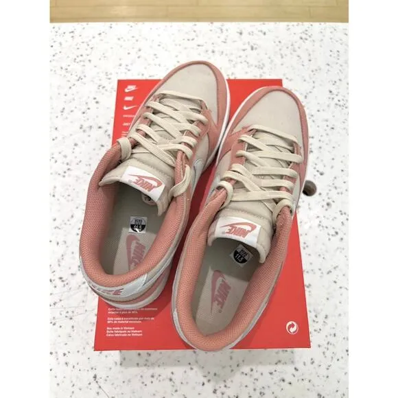 Nike Dunk Low Red Stardust / Summit White / Pink - Phantom Pearl SB FB8895 601