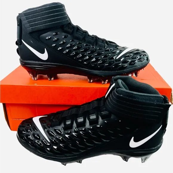 Nike Force Savage Pro 2 Football Cleats Black AH4000-002 Men’s Size 9
