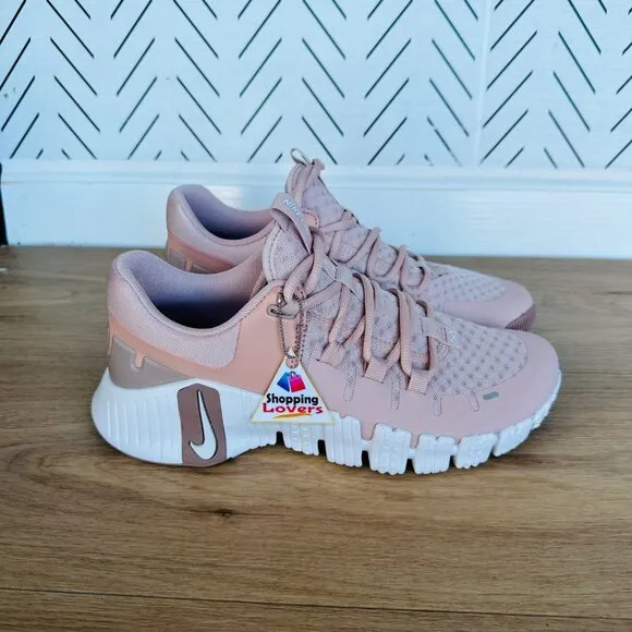 ⭐Nike Free Metcon 5 Pink Oxford Sz 8 Womens Training Shoes Dusty Pink DV3950-600