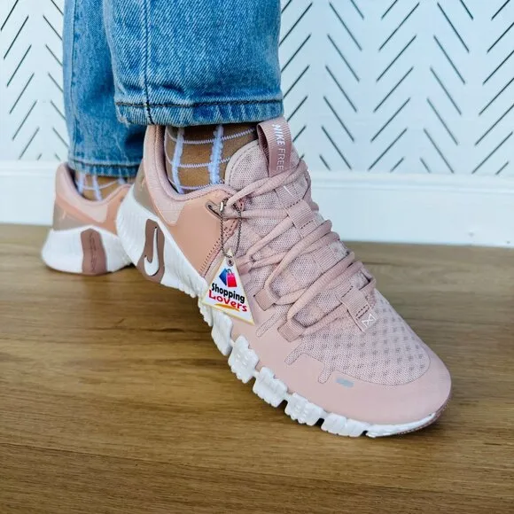 ⭐Nike Free Metcon 5 Pink Oxford Sz 8 Womens Training Shoes Dusty Pink DV3950-600