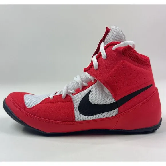 Nike Fury Mens 9 Wide Red Black Boxing Wrestling MMA High Top Shoes AO2416-601