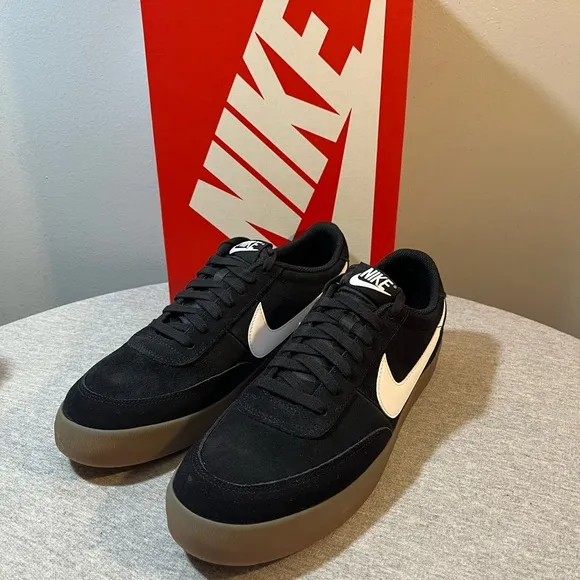 NIKE Killshot 2 Black/Gum Medium Brown Sneaker Men's Shoe Size 10 FQ8903-002