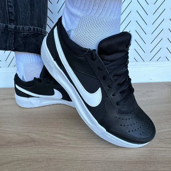 🤩Nike Men Comfy Shoes Court Zoom Lite 3 8.5 Hard Court Tennis DH0626-010 Black