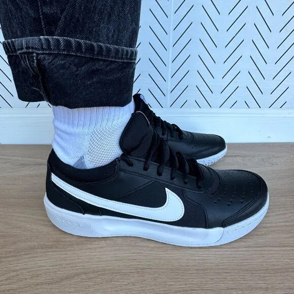 🤩Nike Men Comfy Shoes Court Zoom Lite 3 8.5 Hard Court Tennis DH0626-010 Black