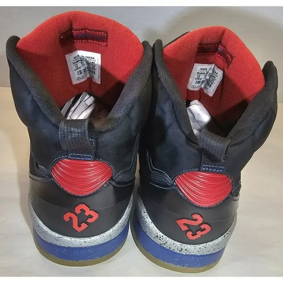 Nike Men's Air Jordan Sixty Plus Black/ Red/Blue/Silver Sneaker Size 13