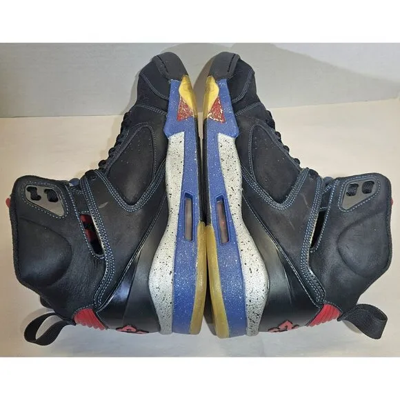 Nike Men's Air Jordan Sixty Plus Black/ Red/Blue/Silver Sneaker Size 13