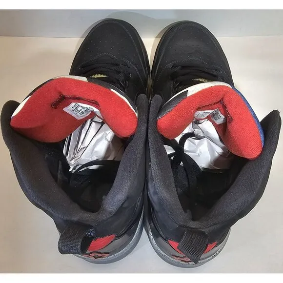 Nike Men's Air Jordan Sixty Plus Black/ Red/Blue/Silver Sneaker Size 13