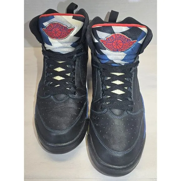 Nike Men's Air Jordan Sixty Plus Black/ Red/Blue/Silver Sneaker Size 13