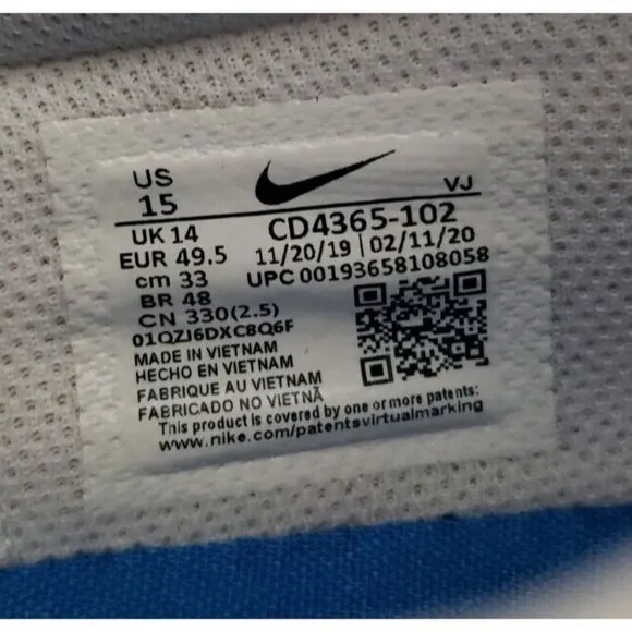 Nike Mens Joyride Dual Run CD4365-102 White Running Shoes Sneakers Men's Size 15