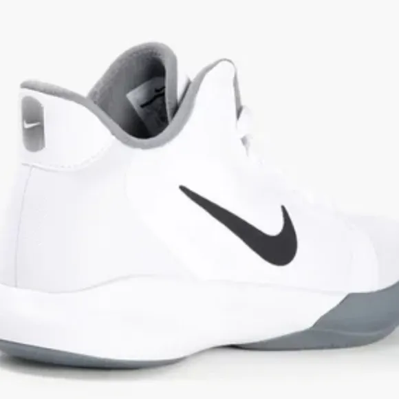 Nike Precision 3 Basketball Sneakers Sz: 5'(Boys) White/Black - Unisex