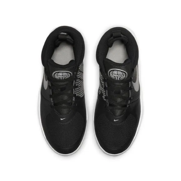 Nike Team Hustle D 9 'Kids Basketball Shoes GS Mid-top Black AQ4224-001 3.5 Y