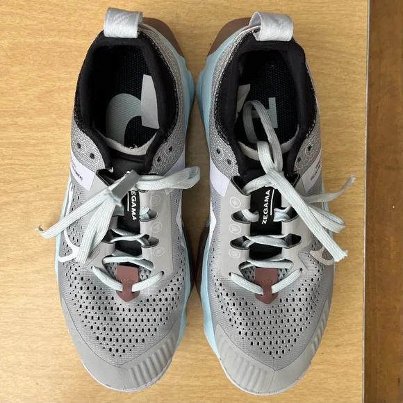 Nike Wm’s ZoomX Zegama Trail Running Shoes #DH0625-005 Light Smoke Grey Sz 6.5