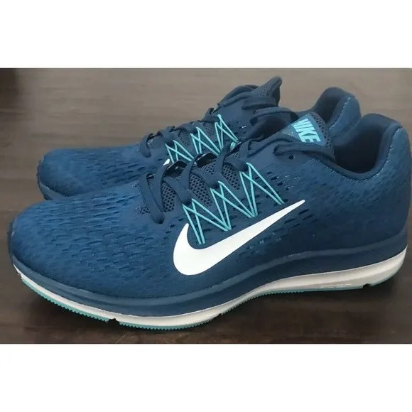 Nike Zoom Winflo 5 Running AA7414 CrossFit Shoes Blue Womens 5.5 Fast Ship