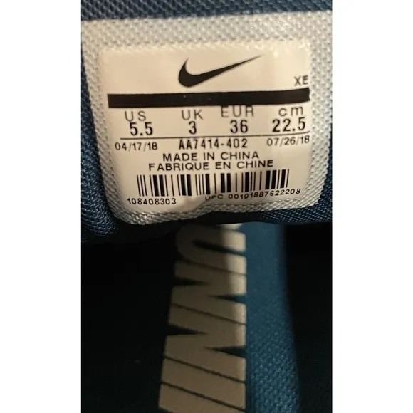 Nike Zoom Winflo 5 Running AA7414 CrossFit Shoes Blue Womens 5.5 Fast Ship