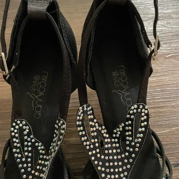 Nikolay Vaco sz 38 black salsa ballroom dance Shoes