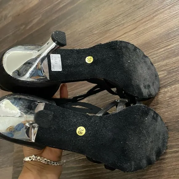 Nikolay Vaco sz 38 black salsa ballroom dance Shoes