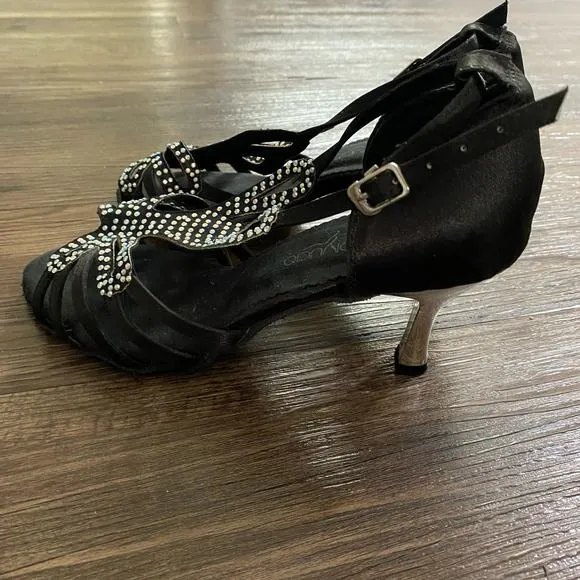 Nikolay Vaco sz 38 black salsa ballroom dance Shoes