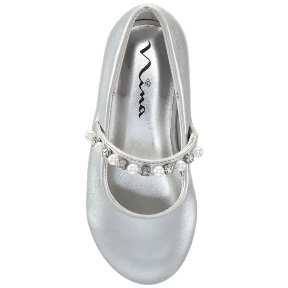 Nina Nataly Toddler Silver‎ Soft Nappa