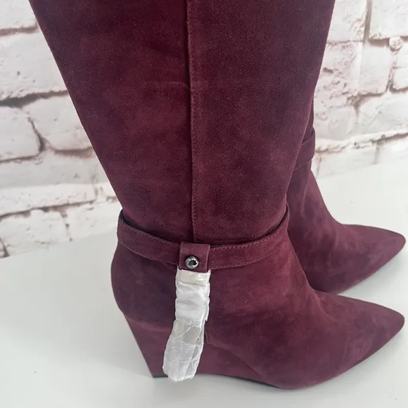 🆕Nine West “Trybecca” Suede Knee High Boots, Size 9.5