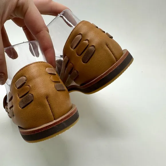 NISOLO | Huarache Sandals in Tobacco Colorblock