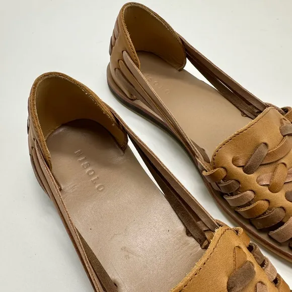 NISOLO | Huarache Sandals in Tobacco Colorblock