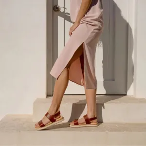 Nisolo x Anthropologie go to flatform sandals in brandy new in box