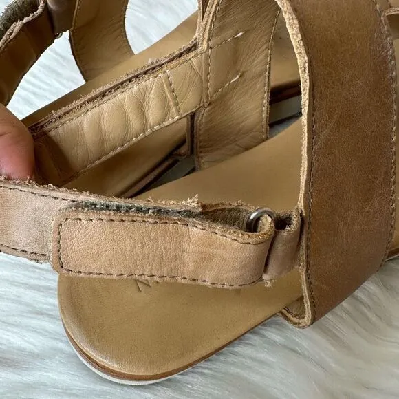 Nisolo Go-To Platform Sandals In Almond Size 9.5
