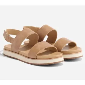 Nisolo Go-To Platform Sandals In Almond Size 9.5