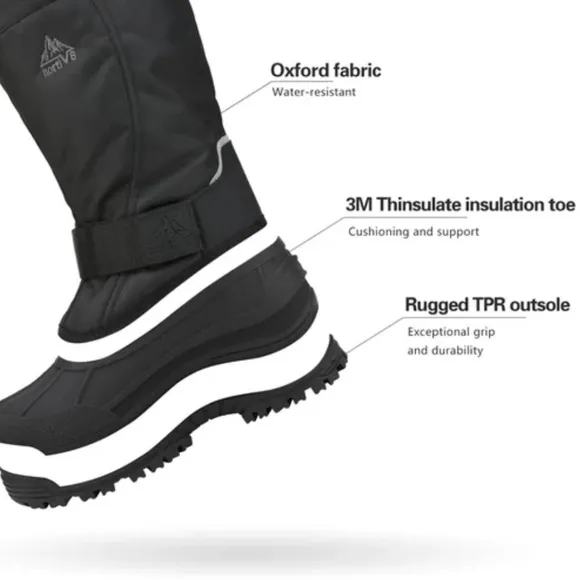 Norti V8 Men's Tall Snow Boots US Sz 11: NWT/ NO BOX