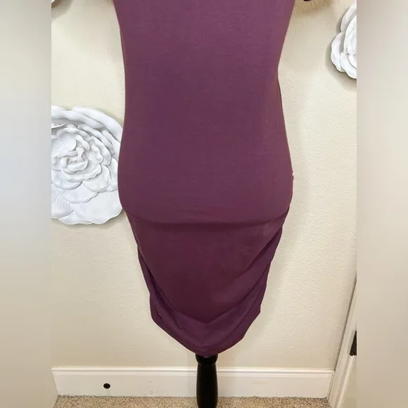 NTM Michael Stars Meleeka Stitchfix Burgundy Color Bodycon Style Dress Size L