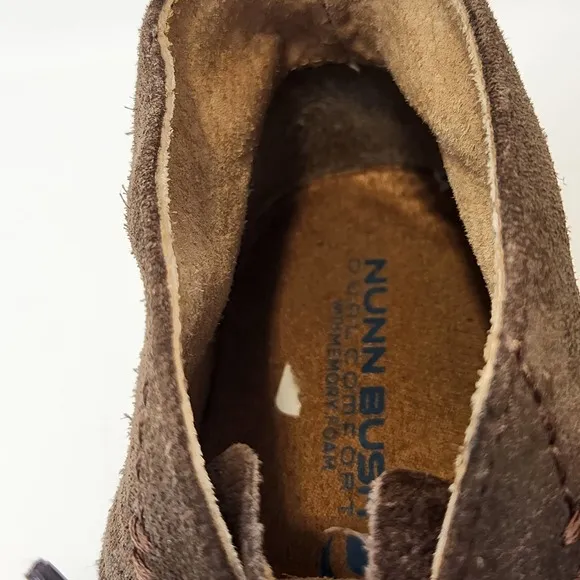 Nunn Bush Galloway Chukka Boots Mens 9.5 M Smoky Brown Suede Lace Up Round Toe