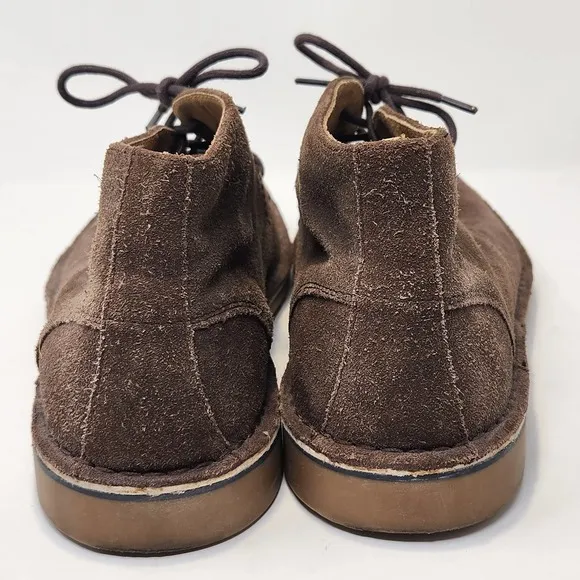 Nunn Bush Galloway Chukka Boots Mens 9.5 M Smoky Brown Suede Lace Up Round Toe