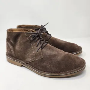 Nunn Bush Galloway Chukka Boots Mens 9.5 M Smoky Brown Suede Lace Up Round Toe