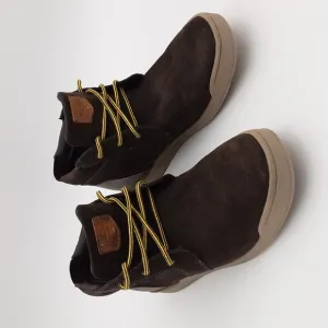 Nuupnn Bush ankle boots sneakers brown  Lace-up casual office 11.5 y2k suede