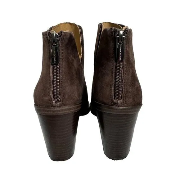 NWOB Vince Camuto Gigietta Womens Pointed Toe Brown Suede Ankle Booties Size 7