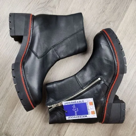 NWOB Bos. &amp; Co. Zap Leather Side Zip Boots size 41
