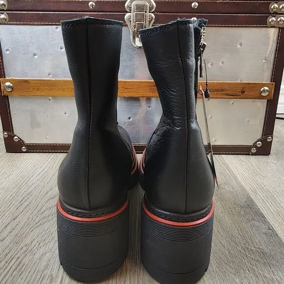 NWOB Bos. &amp; Co. Zap Leather Side Zip Boots size 41