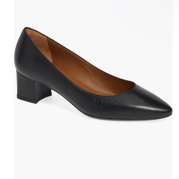 NWOT Aquatalia Pasha Pump (Women) in Black Nappa Leather, Size 10