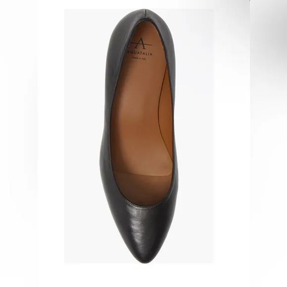 NWOT Aquatalia Pasha Pump (Women) in Black Nappa Leather, Size 10