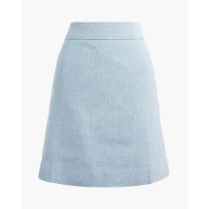 NWOT J.Crew Herringbone A-Line Skirt Sz 12 – 55% Linen/45% Cotton, 17″ Waist, 20
