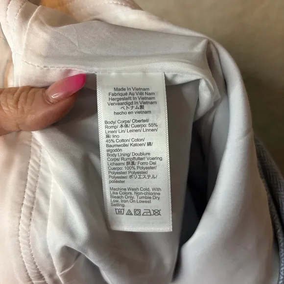 NWOT J.Crew Herringbone A-Line Skirt Sz 12 – 55% Linen/45% Cotton, 17″ Waist, 20