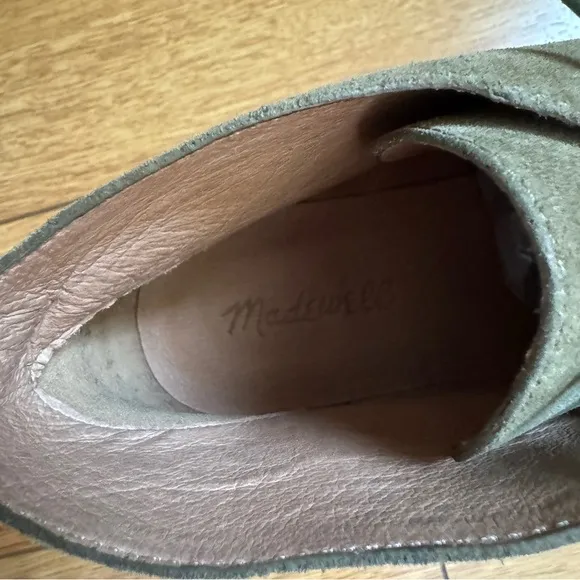 NWOT Madewell Men's Olive Suede Chukka Boots Size 9.5