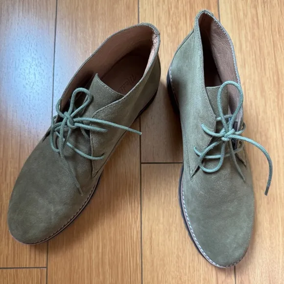 NWOT Madewell Men's Olive Suede Chukka Boots Size 9.5