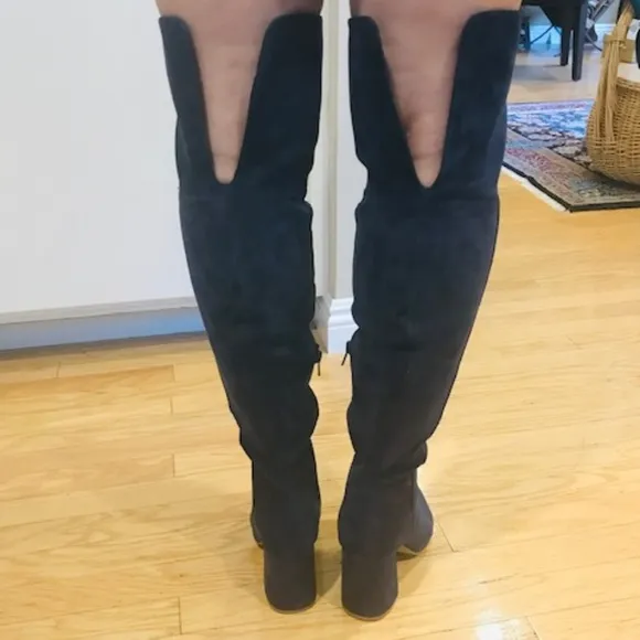 NWOT Neiman Marcus Over the Knee Suede Boots - 7M