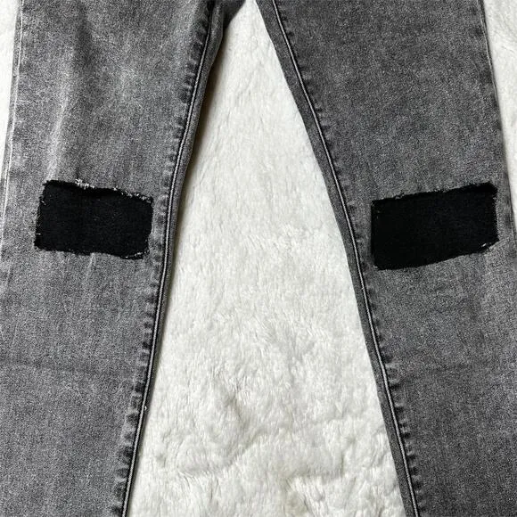 NWOT POL Grey Ripped Skinny Ankle Jeans Women’s S