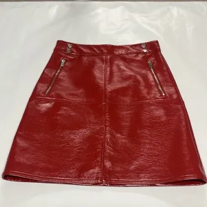 NWOT TOPSHOP Vegan Patent Leather Skirt