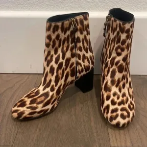 NWOT | Tory Burch | Brooke Leopard Print Cow Hair Ankle Bootie | Size 7