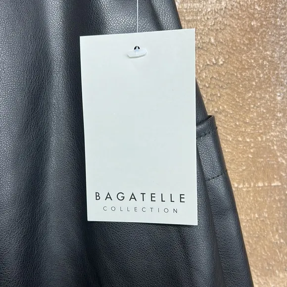 NWT Bagatelle Collection Faux Leather Skirt‎ Women's Size 12